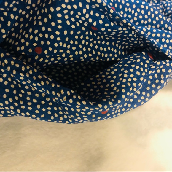 Lucky Brand 🍀 Wrap dress with Polka Dots. Size:(SP) Color: Blue/white/ Red . - Picture 7 of 10